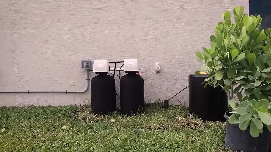 Whole-house water filtration system example from Simple Water Service